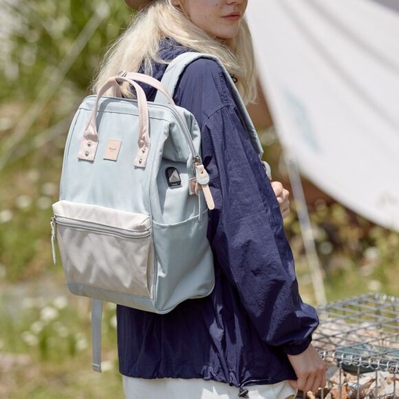 Himawari Water Resistant Canvas Backpack Bag with Side Pockets - Picture 1 of 13